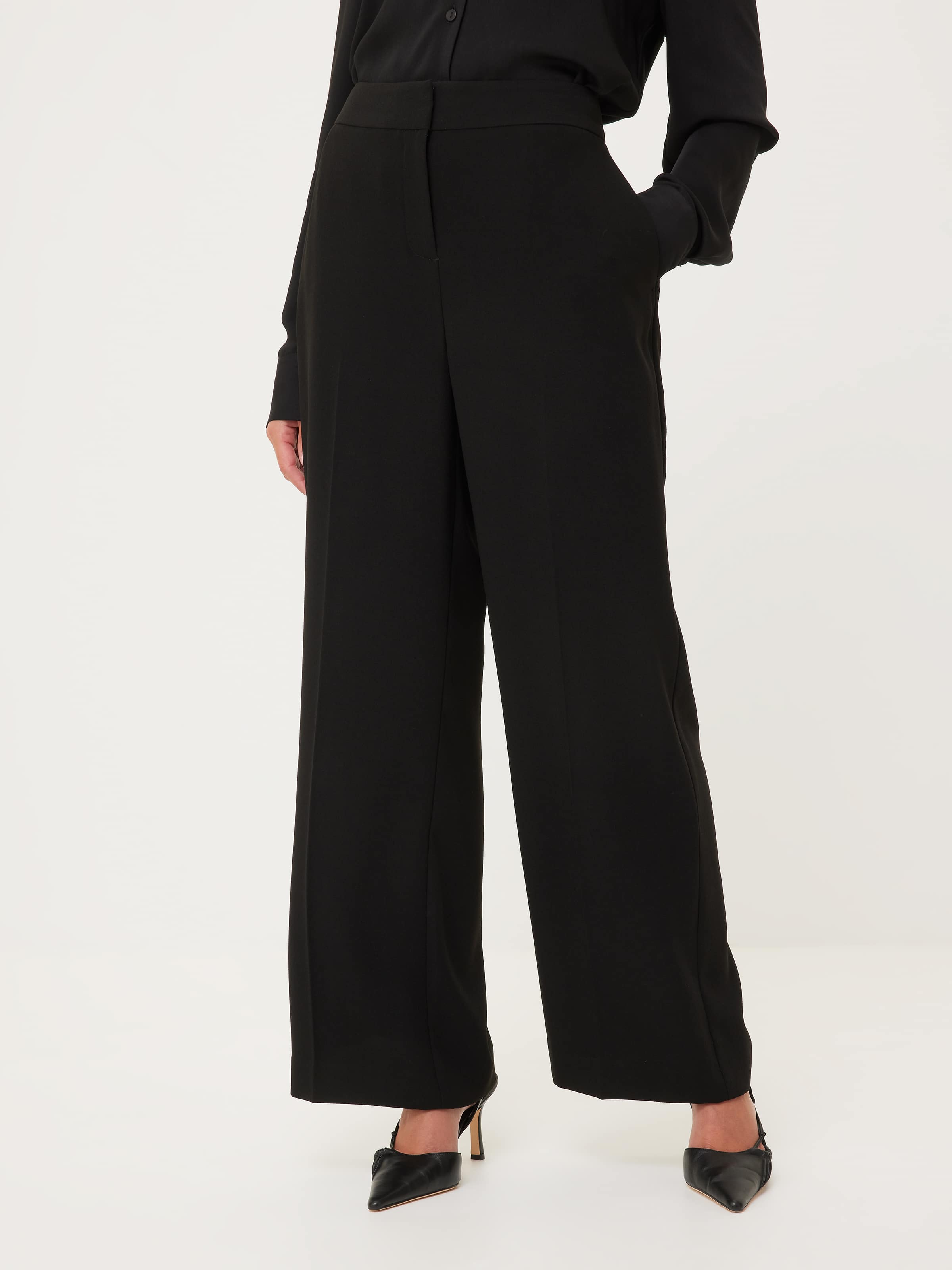 Elegant Petite Wide Leg Pant