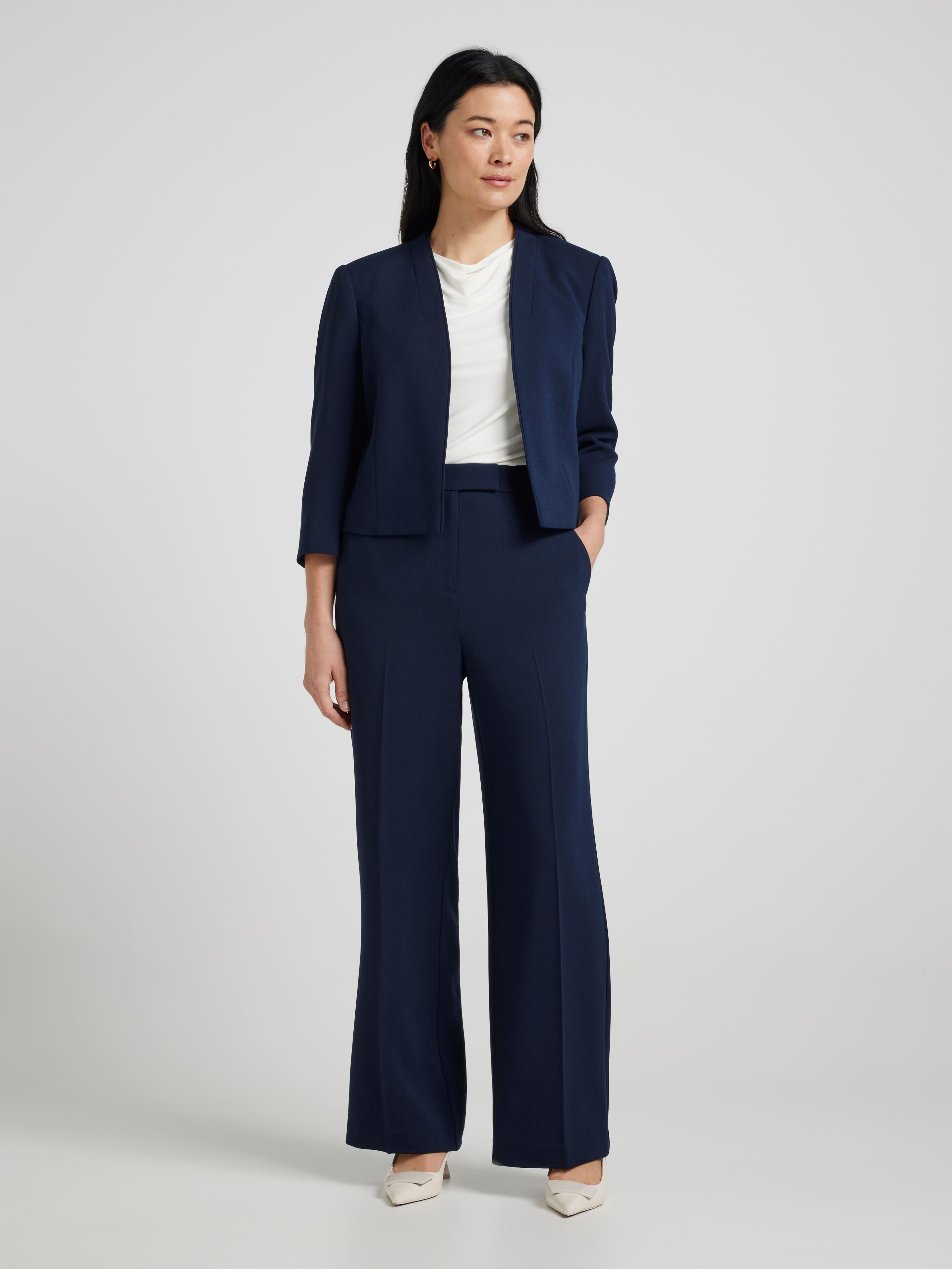 Renata Viscose Full Length Wide Pant