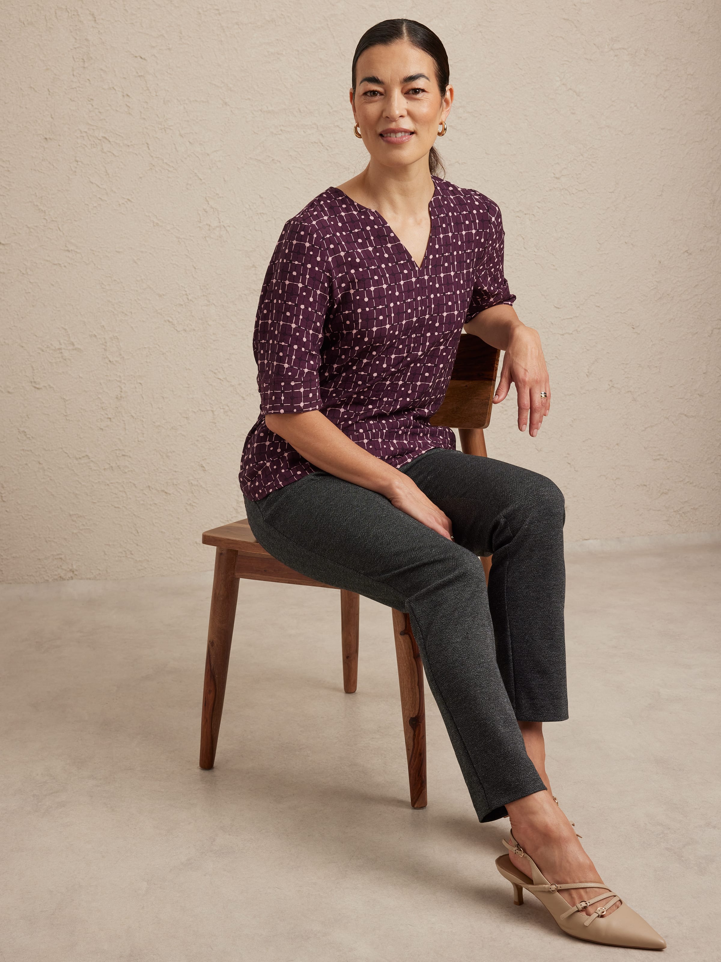 Luna Notch Neck Top