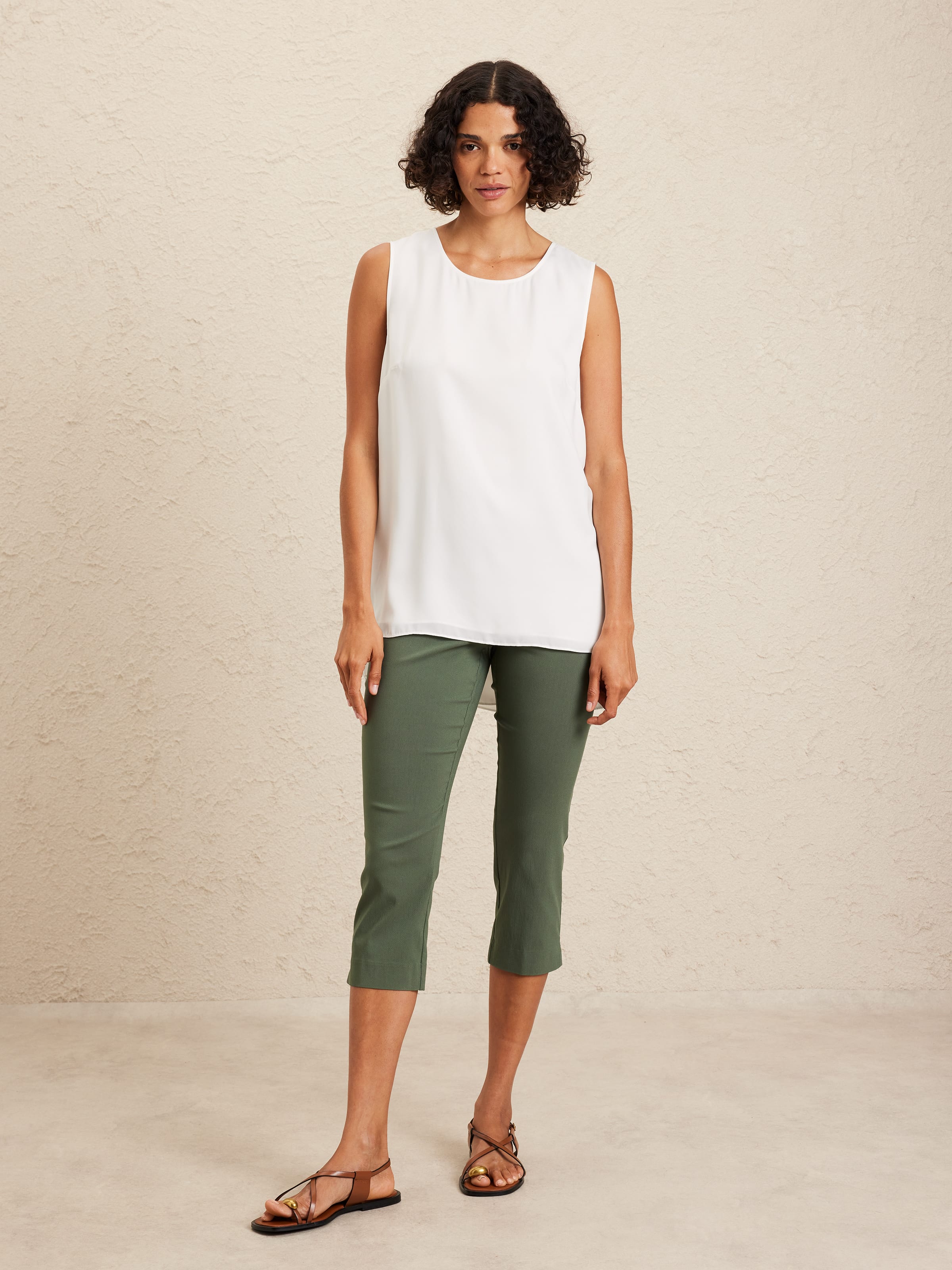 Paula Sleeveless Tunic Blouse