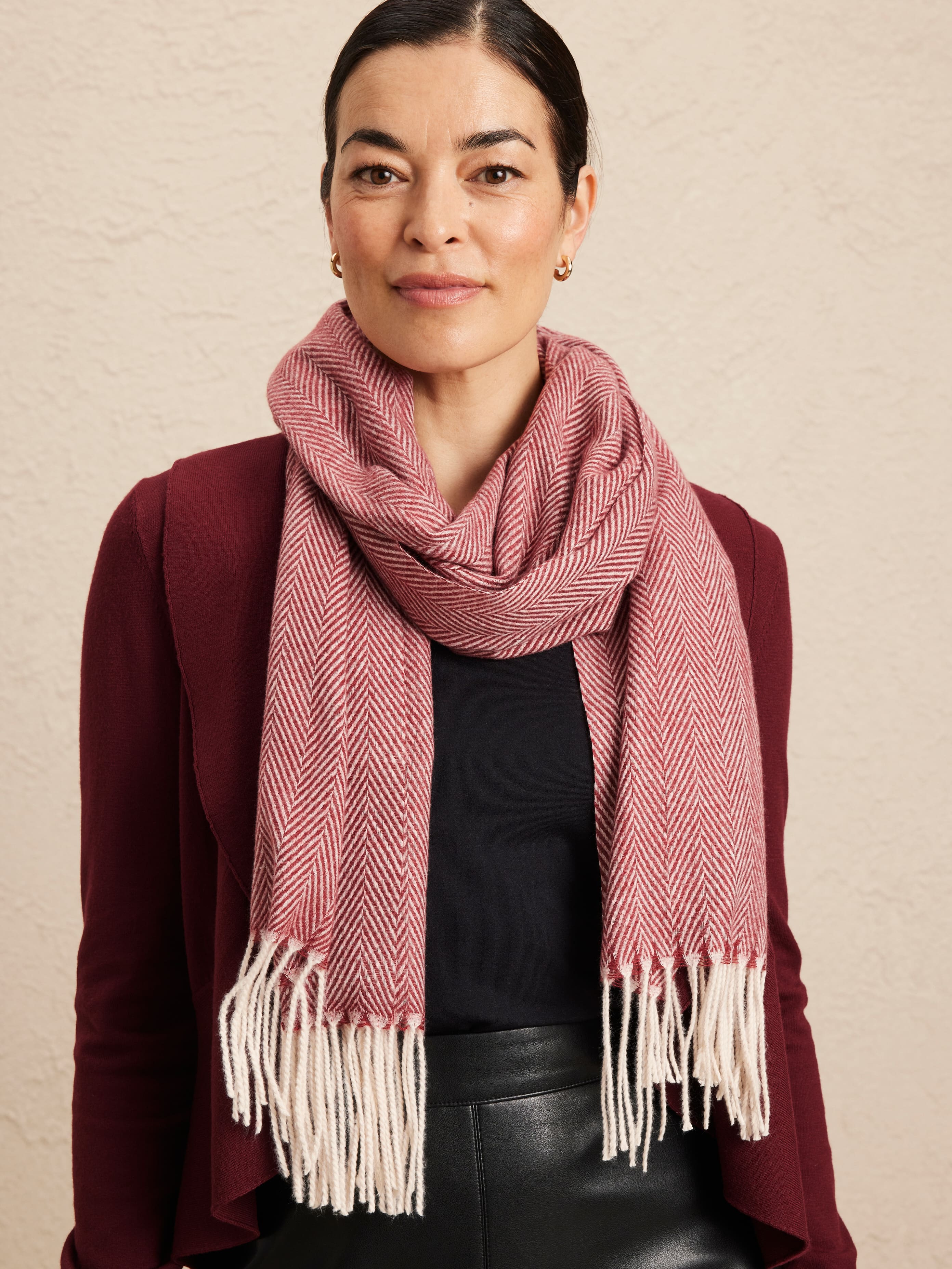 Melanie Herringbone Scarf